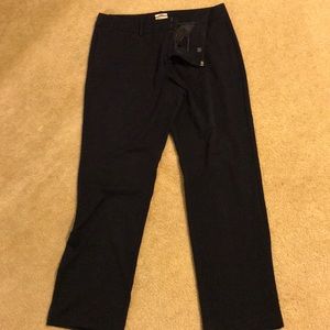 Navy blue trousers